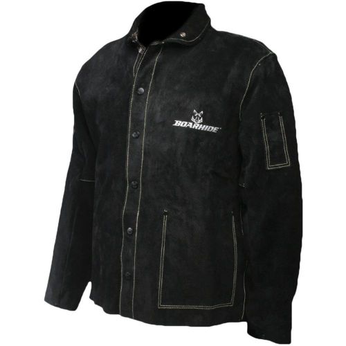 Caiman black boarhide - 30&#034;jacket welding-apparel x-large for sale