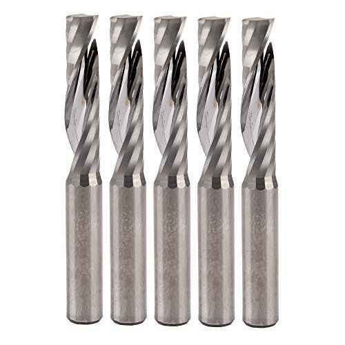 SkyQ Metalworking Cutters SkyQ Single Flute Spiral Router Bit CNC End Mill