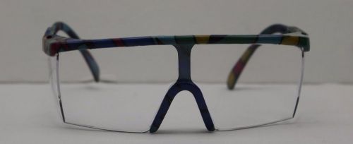 Bouton Safety Spectacle Eyewear, Multi-Color Frame, Clear Lens, Impact Resistant
