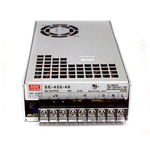 MEANWELL SE-450 Series 450W 75A 37.5A 9.4A LED Power Supply  AC/DC Single Output