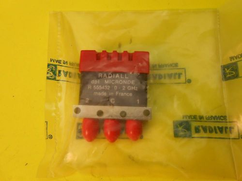RADIALL Micronde R555 432 000, R 555432, 0-2GHz (NEW)