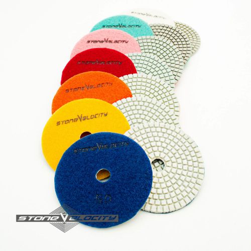 Diamond Polishing Pads 4 inch wet/dry Granite Marble Concrete Stone Any Grit