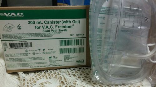Qty 5 - KCI V.A.C.Freedom 300mL Canister (with GEL) 320058