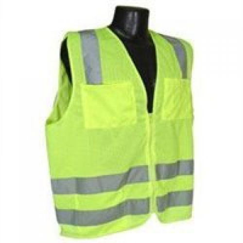 Radians sv8gmm polyester mesh standard class-2 vest, medium, green for sale