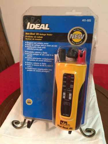 NWT Ideal Industries 61-085 Vol-Test XL Solenoid Voltage Tester, 80-600V AC/DC