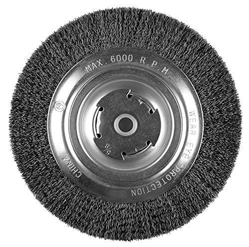 Hot max 26253 8-inch x 1/2-inch x 5/8-inch arbor crimped wire wheel for sale
