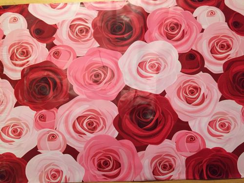 (25)PINK &amp; Red 10X13&#034;Roses Designer Mailers Poly Shipping Envelopes Boutique BAG
