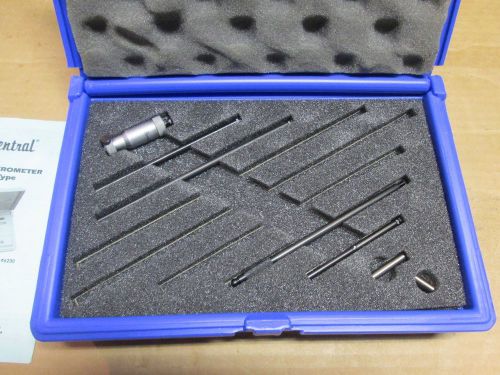 Central Tools Rod Type Inside Micrometer &amp; Instructions See Specs In Photo