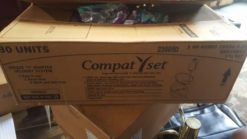 COMPAT Y Vinyl Bag 1000mL with Preattached Pump Set, Case of 30