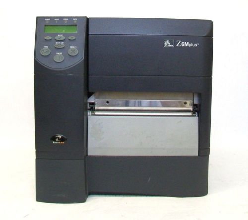 Zebra z6m plus z6m00-2001-0000 thermal label barcode printer tested for sale