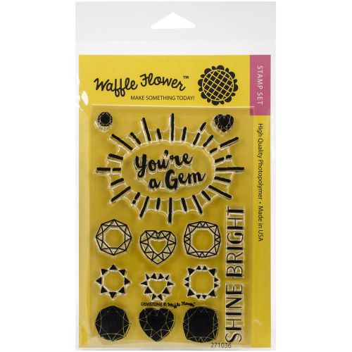 &#034;Waffle Flower Crafts Clear Stamps 4&#034;&#034;X6&#034;&#034;-Gemstone&#034;