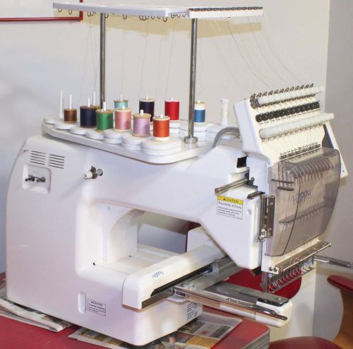 Happy Voyager HSC-1201-30 12 Needle  Programmable  Embroidery Machine  w/ Extras