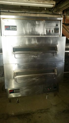 Middleby marshall ps360wb double stack conveyor ovens oven natural gas tested for sale