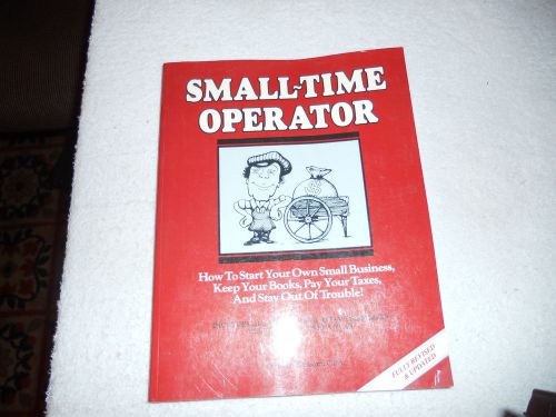 BOOK  Small Time Operator - Small Business Startup, ppbk,1995, by Kamoroff, NICE