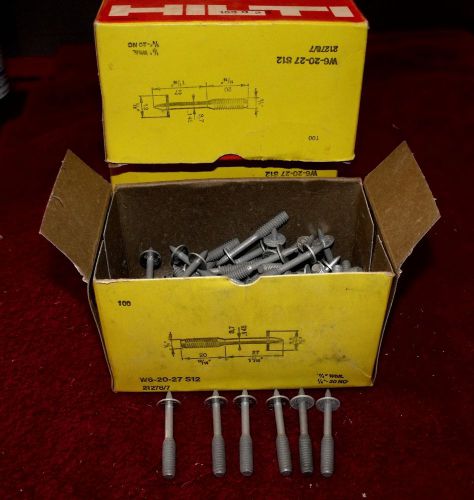 Hilti Fastners W6-20-27-S12 (12 Boxes )