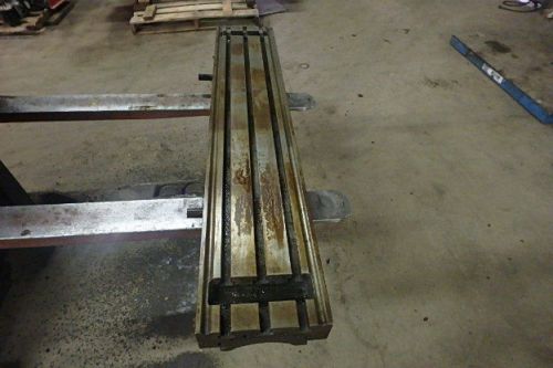 47.75&#034; x 9&#034; x 4&#034;  steel weld 3 t-slotted table cast iron layout plate jig 3 slot for sale