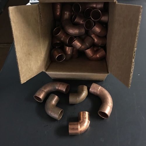 New Slightly Tarnished Long &amp;Short 90° 5/8 Id Copper Elbow Fittings (7L) &amp; (25S)