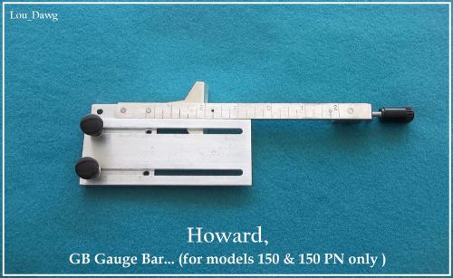 Howard Machine  ( GB Gauge Bar  ) Hot Foil Stamping Machine