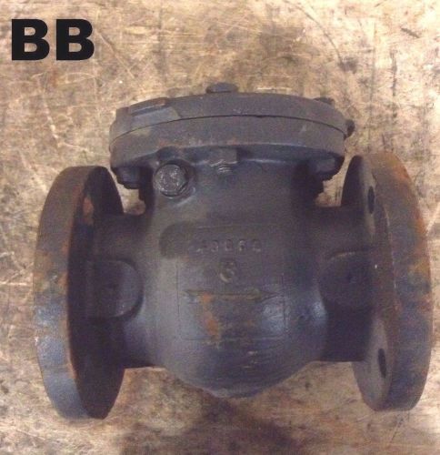 Nibco f-918-b 3&#034; flanged cast iron swing check valve 125swp 200wog for sale