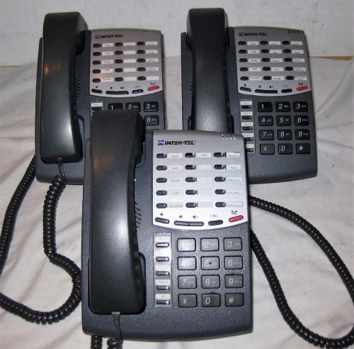 Lot of 3 InterTel 550.8500 Digital Business Phone Model 8500