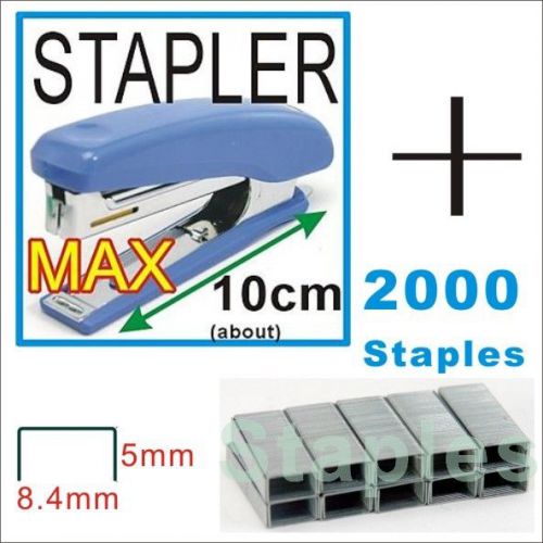 HD-10D MAX Stapler with Remover + 2000 Staples mini No.10 small paper