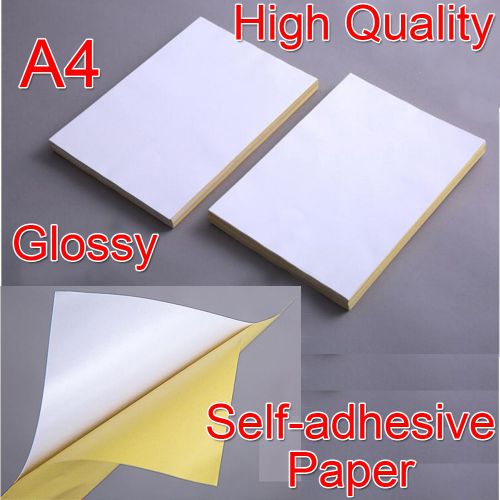 21x29cm A4 White Glossy Self-adhesive Sticker Paper Inkjet Printer Sticker Label