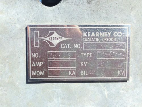 10302 - Kearney 115KV 1200 Amp Vee Switch