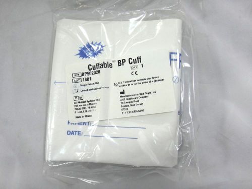 GE VSI Cuffable Adult BP Cuff, BP502020 (SINGLE CUFF)