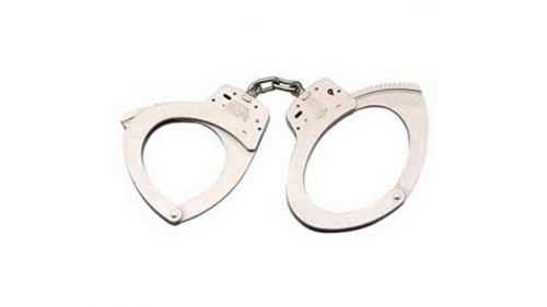 Smith &amp; Wesson S&amp;W 110 Model Oversize Handcuffs Nickel 350118