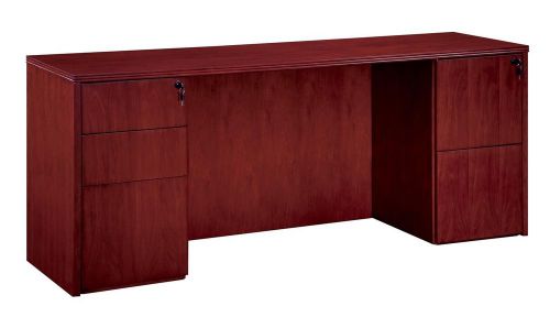 Saratoga 66&#034; Pinot Cherry Executive Kneespace Office Credenza