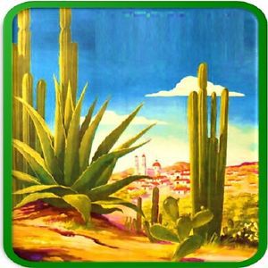 30 Custom Mexican Desert Art Personalized Address Labels
