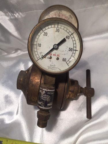 Airco gas regulator oxy acetylene cutting torch two marsh gauges for sale