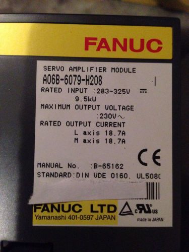 FANUC A06B-6079-H208 A06B6079H208 SERVO AMPLIFIER