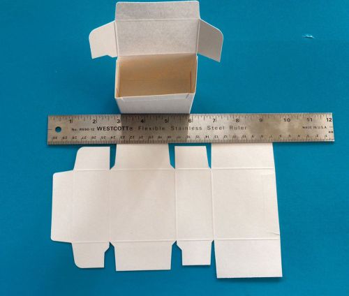 Small white boxes, unfolded, 500+ lot