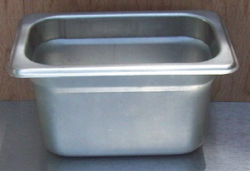 Restaurant equipment bar supplies ninth size stainless steam food pan 4&#034; deep for sale