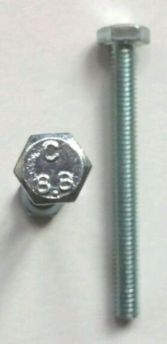 M6 -1.00 x 40 mm (ft) coarse class 8.8 hex cap screw (bolt) zinc plated (100) for sale