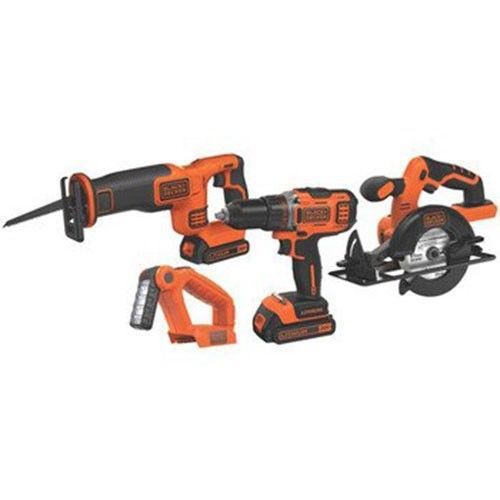 Black decker 4 tool combo kit 20v drill driver circular saw reciprocating saw for sale