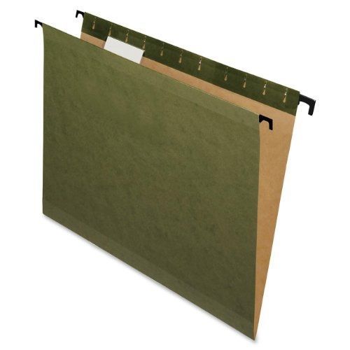 Pendaflex SureHook Reinforced Hanging Folder, Standard Green, Legal, 1/5 cut