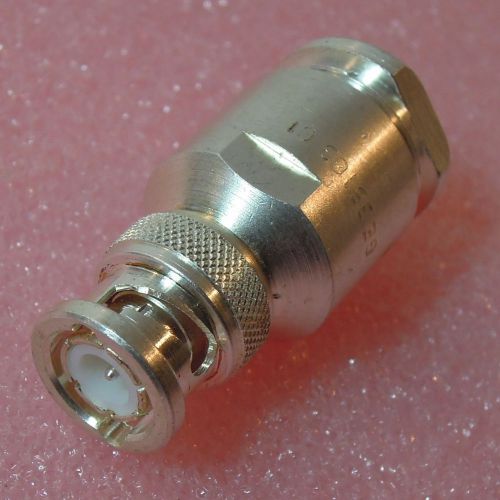 BNC Male solder clamp coaxial connector RG-8 RG-213 Silver Plated GE 35103 C1