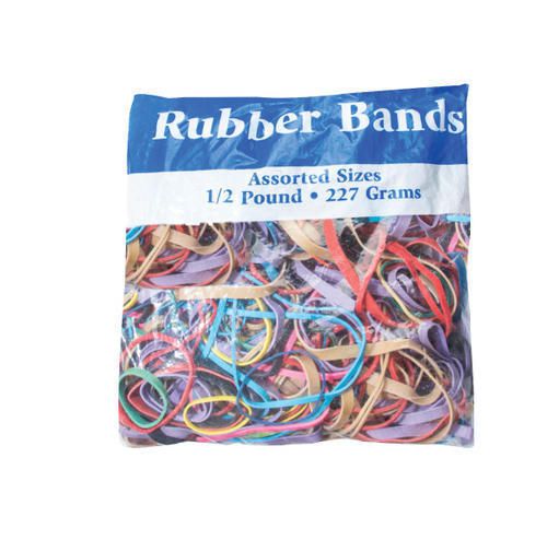Lots rubber bands  assorted size&amp;color rubber bands 40 - 1/2 lb bags &lt;$1 each for sale