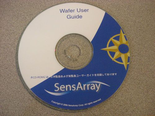 SensArray Wafer User Guide 2006, Loads with Windows 7