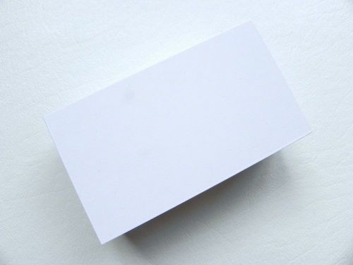 100 ct. White Blank Business Cards 80 lb.Cover - 3.5 x 2