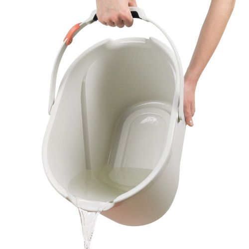 Large gallon measuring bucket window cleaning caddy with handle flexible plastic for sale