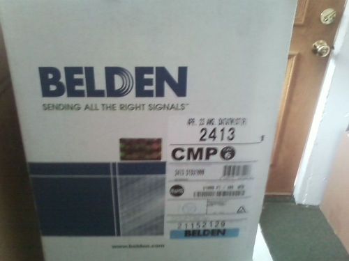 BELDEN Cat 6 plenum (CMP) 2413 D15U1000 4 pair BLUE 1000&#039;