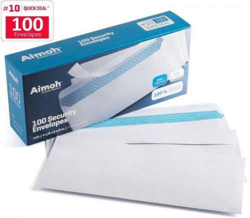 #10 security self-seal envelopes, no window, premium security tint pattern, idea for sale