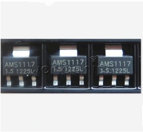 10PCS AMS1117-1.5 AMS1117 LM1117 1A 1.5V SOT-223 Voltage Regulator IC W