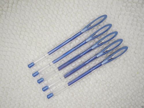 (8 Pens Pack) Uni-Ball Signo Noble Metal 0.8mm Roller ball pen Blue smooth