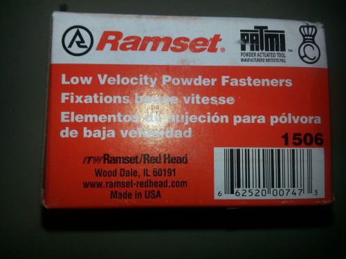 Lot of 7 boxes RAMSET 3/4&#034; Low Velocity Power Fastener - 1 box of 100 pcs
