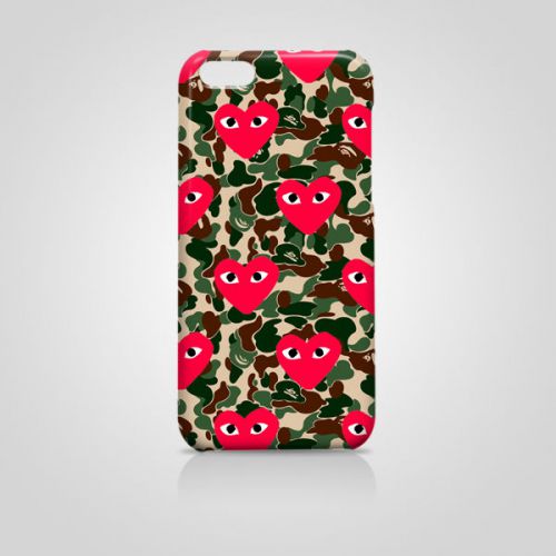 Comme Des Garcons Bape Camo Fit For Iphone Ipod And Samsung Note S7 Cover Case