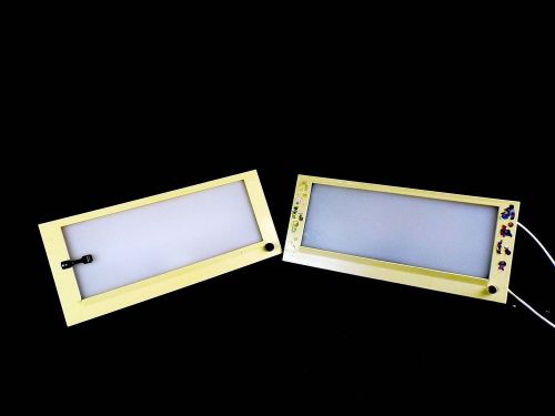 2 Olive Craig Dental X-Ray View Boxes for Radiography Illuminated Viewing
